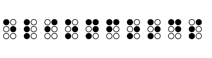 WLM Braille Regular  Free Fonts Download