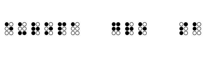 WLM Braille Regular  Free Fonts Download