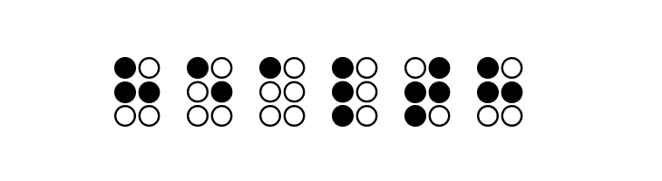 WLM Braille Regular  Free Fonts Download
