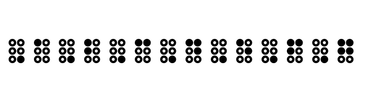 WLM Braille 3 Regular  Free Fonts Download