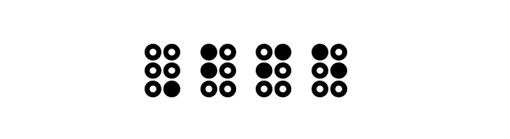WLM Braille 3 Regular  Free Fonts Download