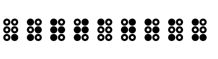 WLM Braille 3 Regular  Free Fonts Download