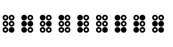 WLM Braille 3 Regular  Free Fonts Download