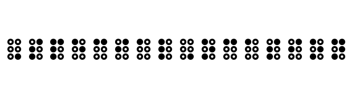 WLM Braille 3 Regular  Free Fonts Download