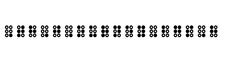 WLM Braille 3 Regular  Free Fonts Download