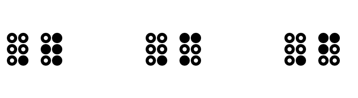 WLM Braille 3 Regular  Free Fonts Download