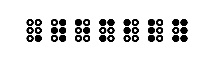 WLM Braille 3 Regular  Free Fonts Download