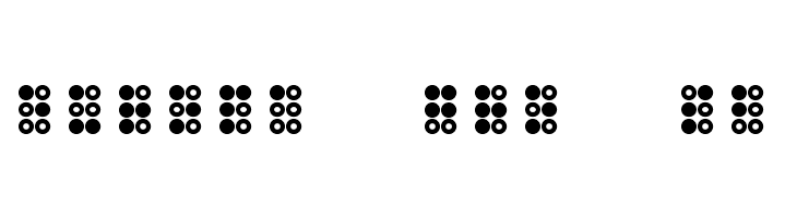 WLM Braille 3 Regular  Free Fonts Download