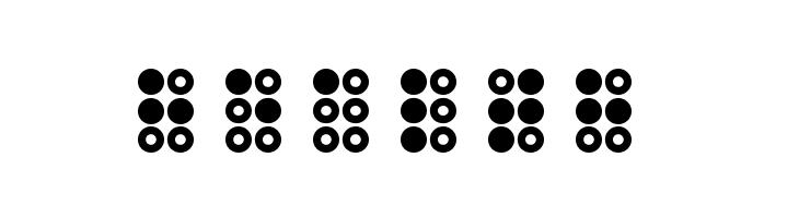 WLM Braille 3 Regular  Free Fonts Download