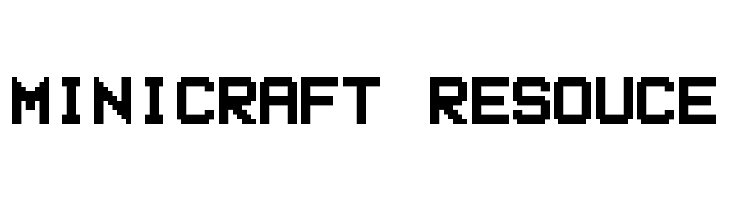 MINICRAFT%2BRESOUCE Small Pixel-7 Font