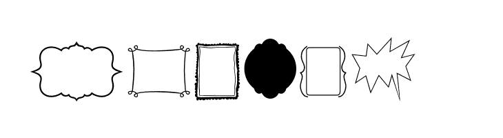 KGFlavorAndFramesTwo  Free Fonts Download