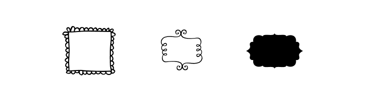 KGFlavorAndFramesTwo  Free Fonts Download