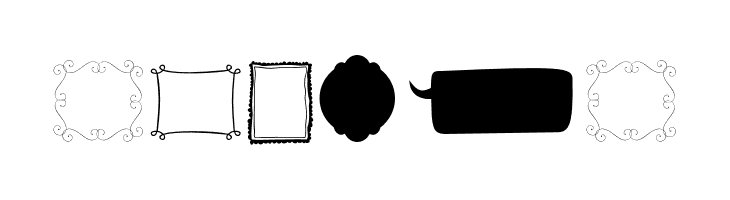 KGFlavorAndFramesTwo  Free Fonts Download