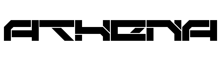 athena Darktech LDR Regular Font