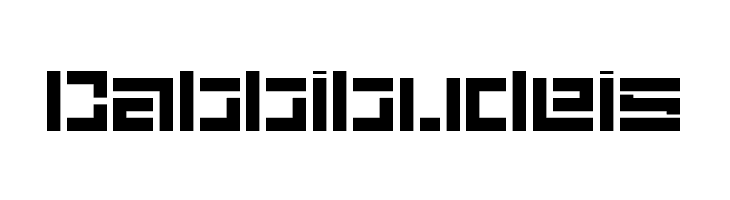 5Didgit Stencil Regular  Free Fonts Download