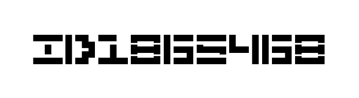 5Didgit Stencil Regular  Free Fonts Download