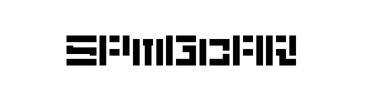 5Didgit Stencil Regular  Free Fonts Download