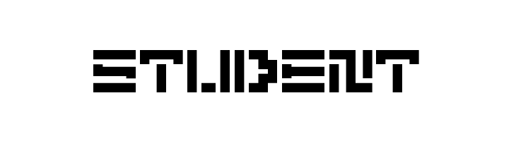 5Didgit Stencil Regular  Free Fonts Download