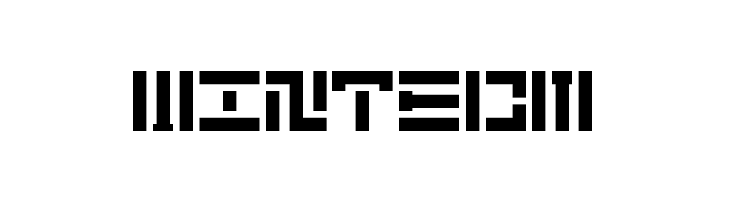 5Didgit Stencil Regular  Free Fonts Download