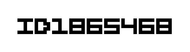 5Didgit Solid Regular  Free Fonts Download