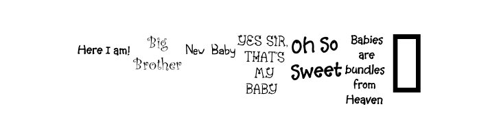KR Scrappin Babies  Free Fonts Download