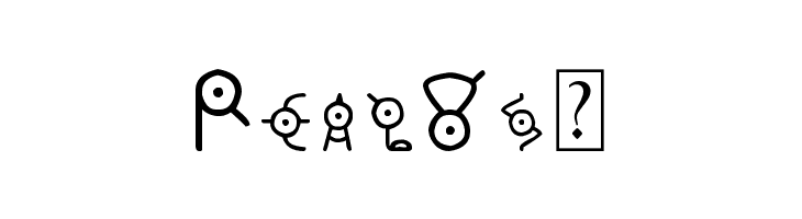 Unown  Free Fonts Download