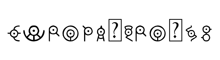 Unown  Free Fonts Download
