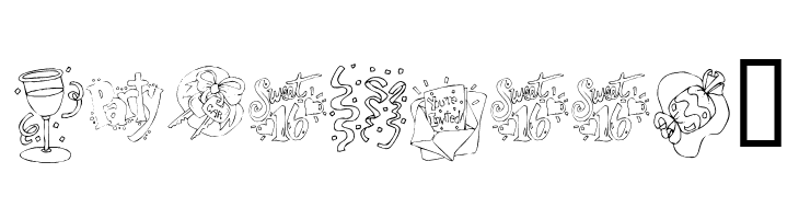 KR Party Time Dings  Free Fonts Download