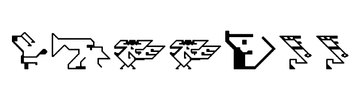 TESTAMENT C / Neuroticons 1 à 90 Regular  Free Fonts Download