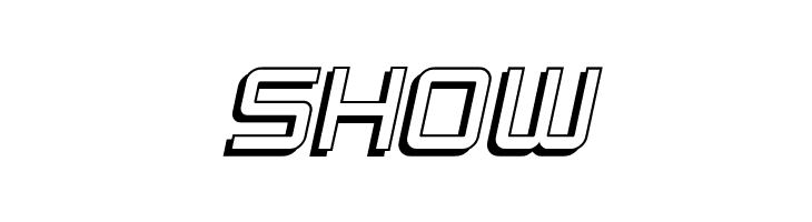 SF Chaerilidae Shaded Oblique  Free Fonts Download