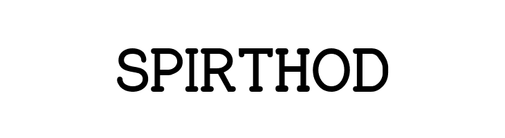 SPIRTHOD Charrington Bold Font
