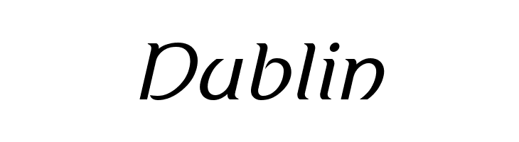 Dublin Berenika Oblique Font