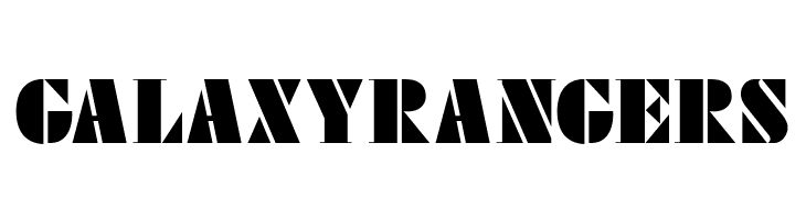 GALAXYRANGERS FutstencilSerif Font