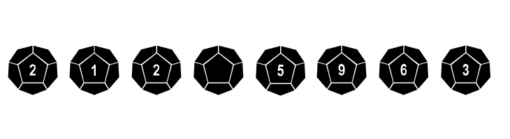 dPoly Dodecahedron  Free Fonts Download