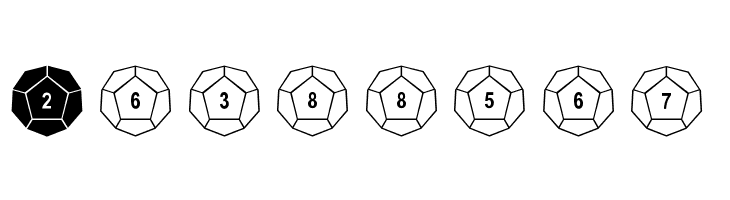 dPoly Dodecahedron  Free Fonts Download