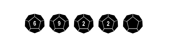 dPoly Dodecahedron  Free Fonts Download