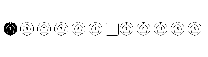 dPoly Dodecahedron  Free Fonts Download
