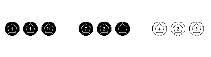 dPoly Dodecahedron  Free Fonts Download