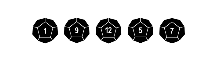 dPoly Dodecahedron  Free Fonts Download