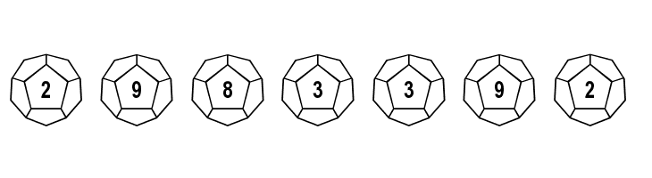 dPoly Dodecahedron  Free Fonts Download