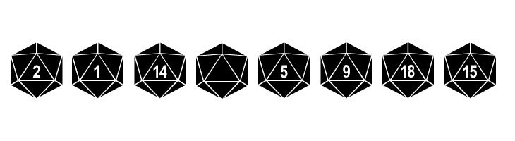 dPoly Duodecahedron  Free Fonts Download