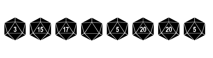 dPoly Duodecahedron  Free Fonts Download