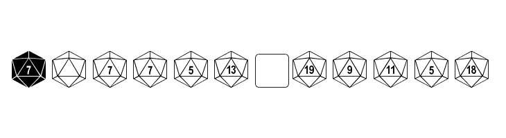 dPoly Duodecahedron  Free Fonts Download