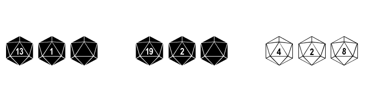 dPoly Duodecahedron  Free Fonts Download