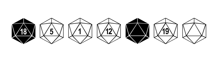 dPoly Duodecahedron  Free Fonts Download