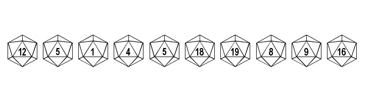 dPoly Duodecahedron  Free Fonts Download