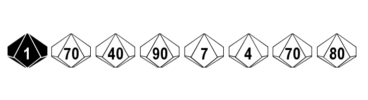 dPoly Decahedron  Free Fonts Download