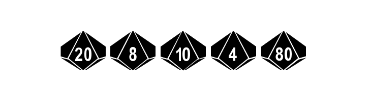 dPoly Decahedron  Free Fonts Download