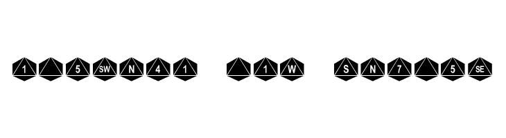 dPoly Octohedron  Free Fonts Download