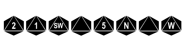 dPoly Octohedron  Free Fonts Download